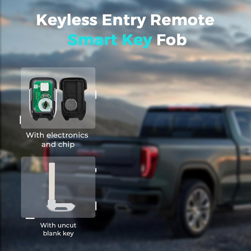 HelloAuto Key Fob Replacement for GMC and Chevy - Image 3