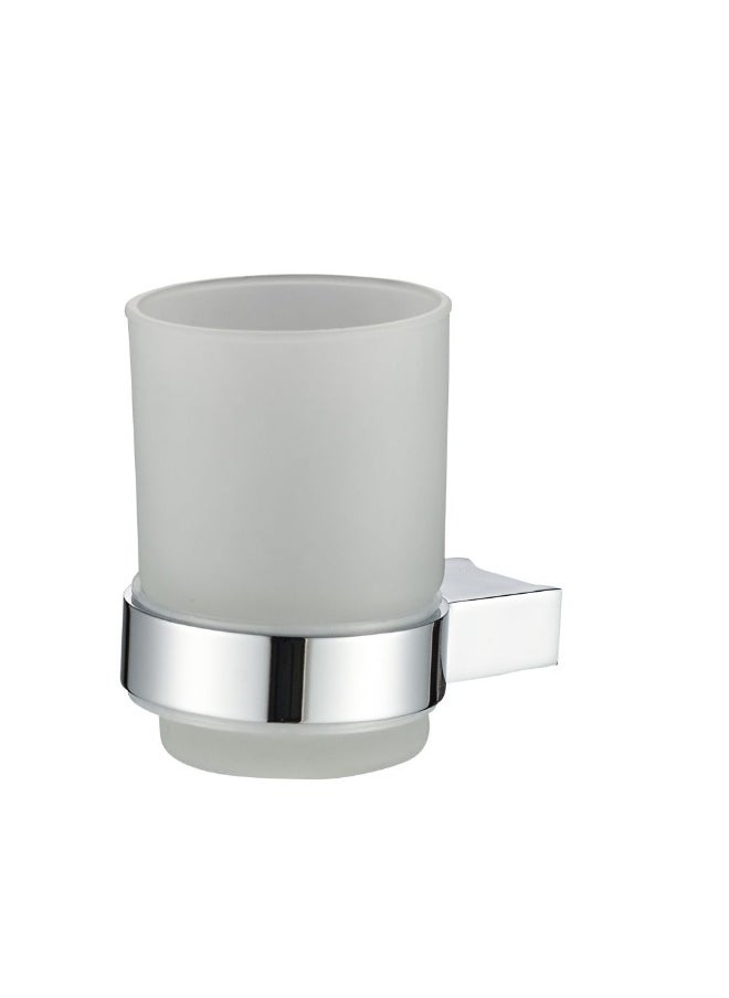 DANUBE HOME Milano Plus Andy Tumbler Holder - Chrome Finish Space-Saving Storage Stainless Steel Tumbler Shelf Modern Bathroom Fixtures - (94.6X67.5X96) Cm  - Image 1
