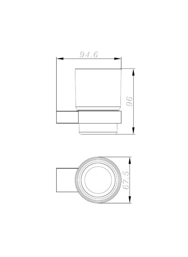 DANUBE HOME Milano Plus Andy Tumbler Holder - Chrome Finish Space-Saving Storage Stainless Steel Tumbler Shelf Modern Bathroom Fixtures - (94.6X67.5X96) Cm  - Image 2