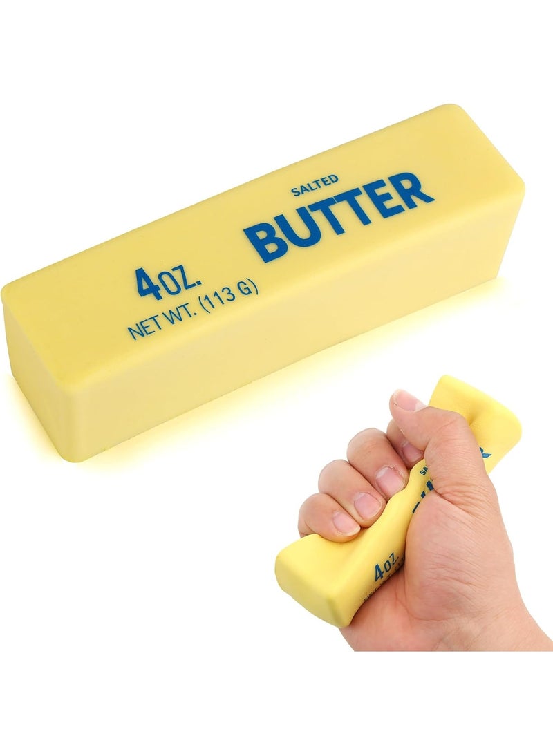 squishy Slow Rising Butter Squishy, Food Stress Balls for Adulds Anxiety Relief Squishies Soft Fidgets for ADHD Gifts Office School(1 Pcs Butter Stick) - Image 1