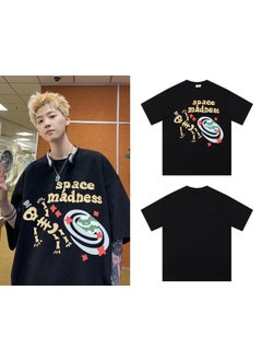 Broken Planet Cartoon Logo Cotton Tee 301 black