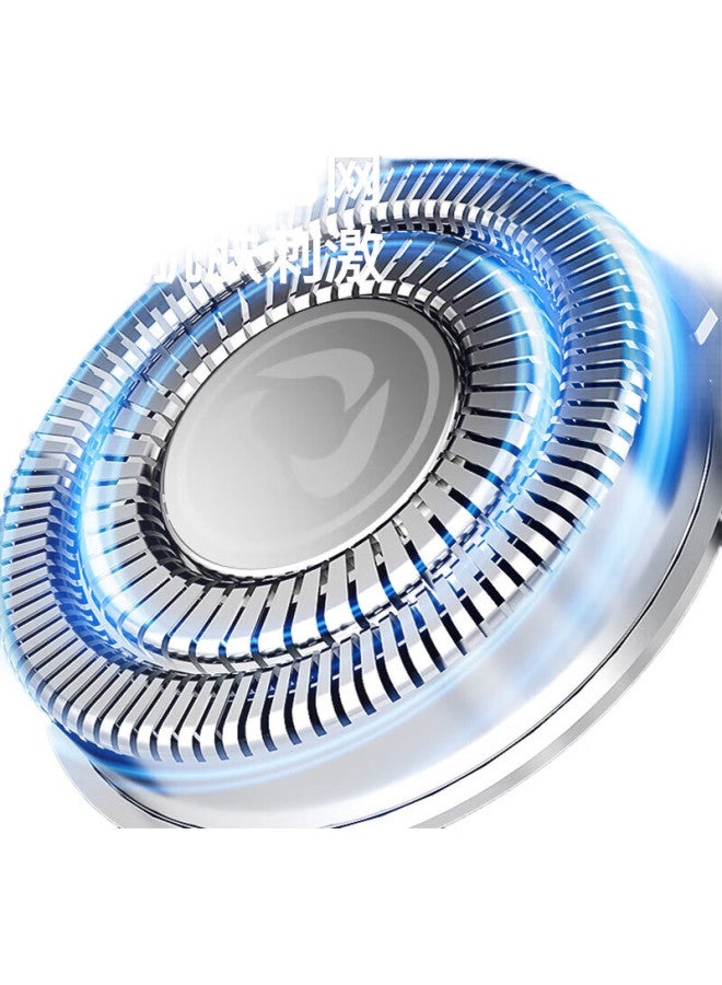 CHIGO Electric Shaver For Men, Quick-Charging Portable Three-Head Beard Trimmer, Razor For Facial Hair, Gift For Father, Husband, Boyfriend, Holiday Present Sg-5555 - Image 1