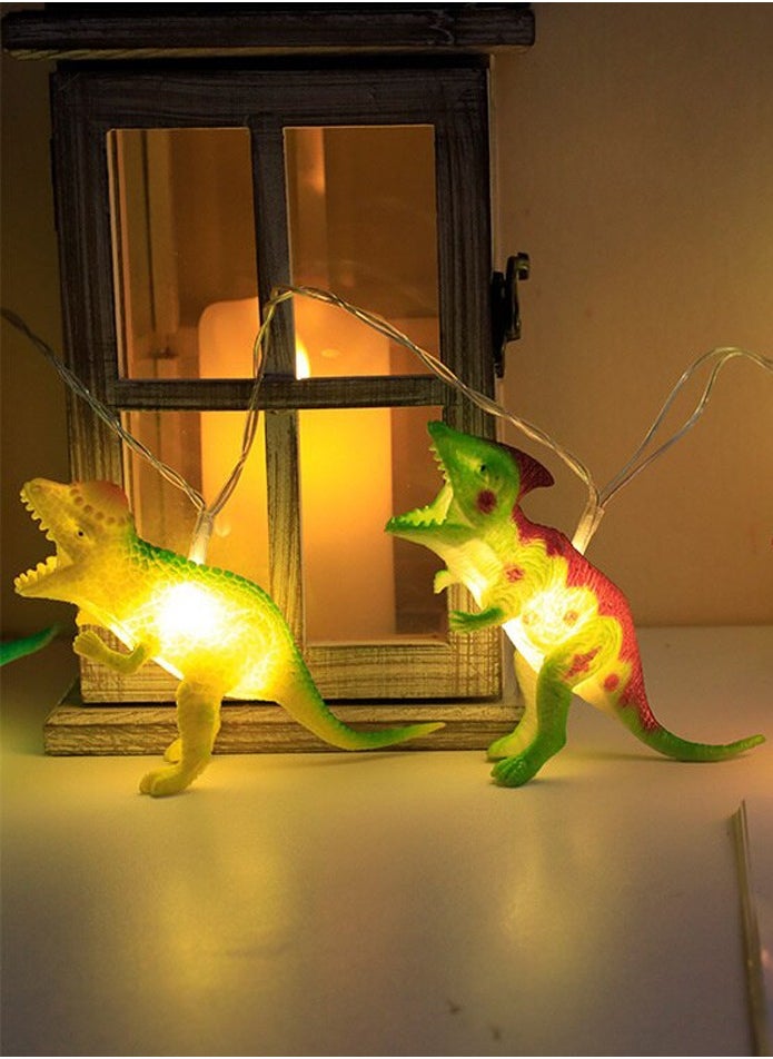 Salla - Dinosaur LED String Lights for Kids Multicolor 1.6M - Image 1