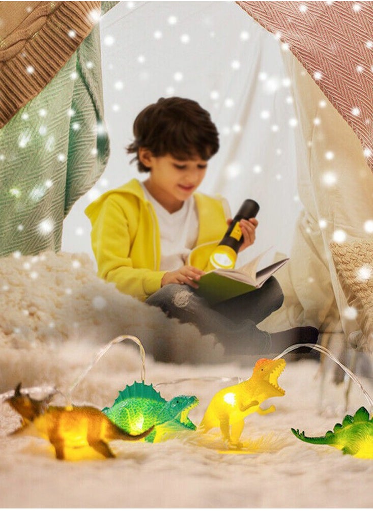 Salla - Dinosaur LED String Lights for Kids Multicolor 1.6M - Image 1