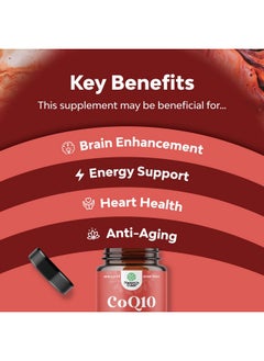 Natures Craft Coq10 200Mg Liquid Capsules Supplement High Absorption Coenzyme Q10 200Mg Heart Health Supplement And Potent Energy Support Co Q10 Supplement For Fertility And Immune System Support  - Image 5