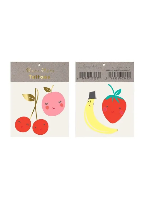Meri Meri Happy Fruit Tattoos