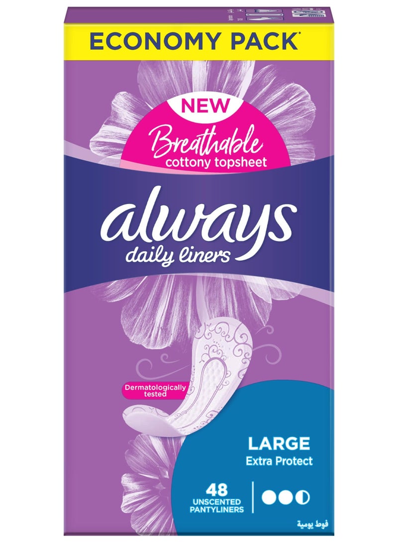 أولويز 48 قطعة بطانات يومية جوارب داخلية لحماية إضافية ، كبيرة