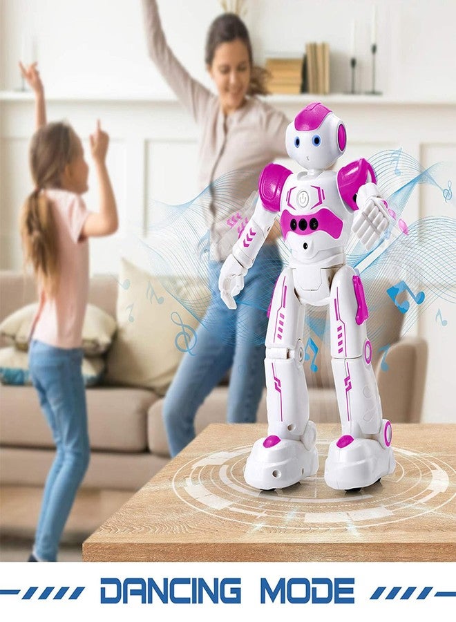 KingsDragon RC Robot Toys for Kids, Gesture & Sensing Programmable Remote Control Smart Robot for Age 3 4 5 6 7 8 Year Old Boys Girls Birthday Gift Present，Rose - Image 5