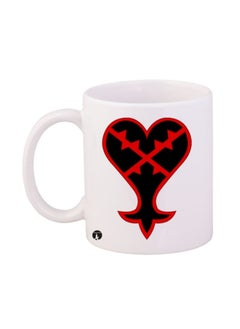 Hearts  Printed Mug White/Red/Black 11ounce