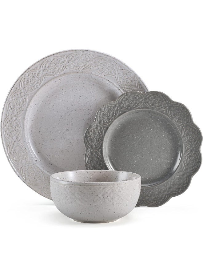 Pfaltzgraff طقم أدوات مائدة بفلزغرايف جيا 12 قطعة خدمة لـ 4 متعدد الألوان - Image 2