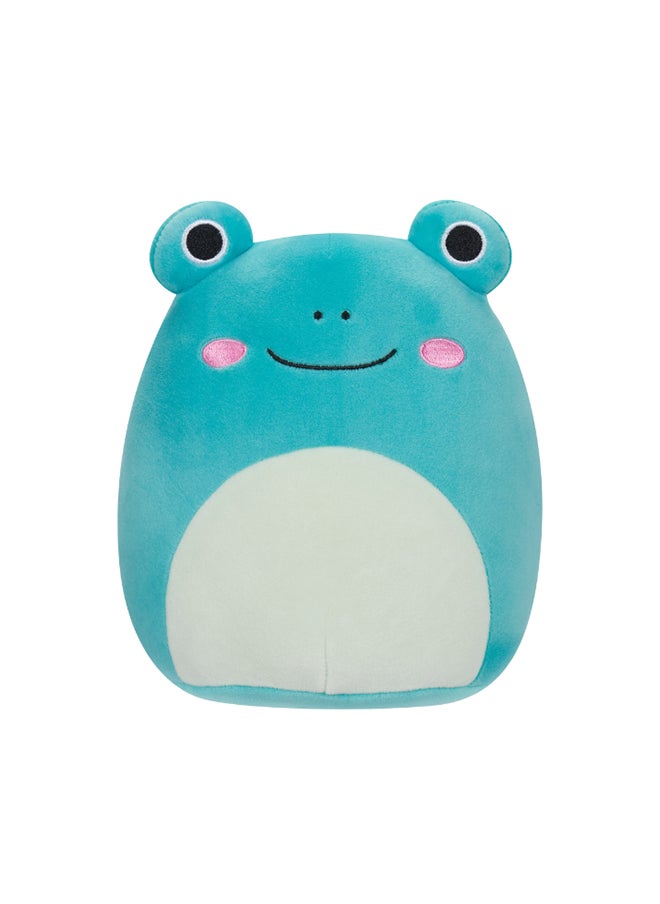 Squishmallows - 7.5 inch Robert Aqua Frog , Officially Licensed Kellytoy Plush Toy, Colorful Soft Toy, Gift for Kids, Girls & Boys Washable Squishy Stuff Toy Multicolor All Age - Image 1
