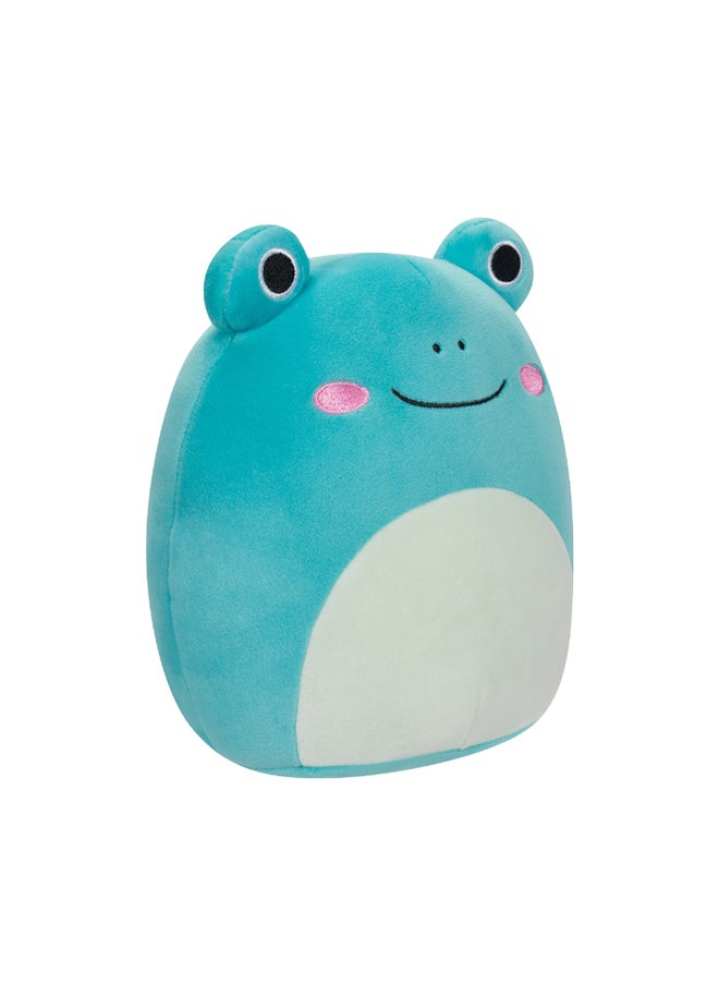 Squishmallows - 7.5 inch Robert Aqua Frog , Officially Licensed Kellytoy Plush Toy, Colorful Soft Toy, Gift for Kids, Girls & Boys Washable Squishy Stuff Toy Multicolor All Age - Image 1