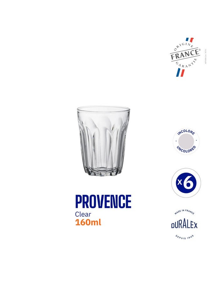 DURALEX كوب دوراليكس® بروفانس الشفاف 160 مل، مجموعة من 6 أكواب | مثالي للمشروبات الساخنة أو الباردة، الشاي، القهوة، العصير، الكوكتيلات، الموكتيلات | زجاج مقسى مقاوم للخدش بشكل فائق - Image 3