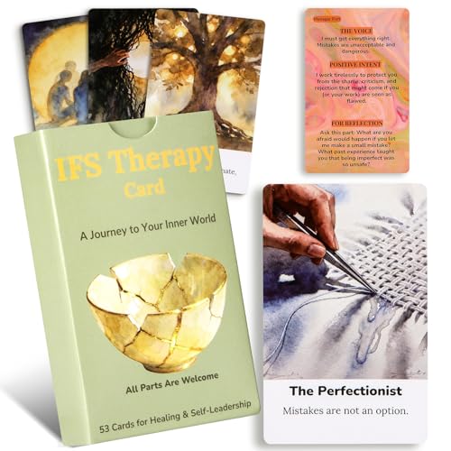 UHillMinerva The IFS Deck 53 Internal Family Systems Therapy Cards for Parts Work Shadow Work SelfAwareness Mindfulness Journaling Prompts for Emotional Healing and Personal Growth - Image 1
