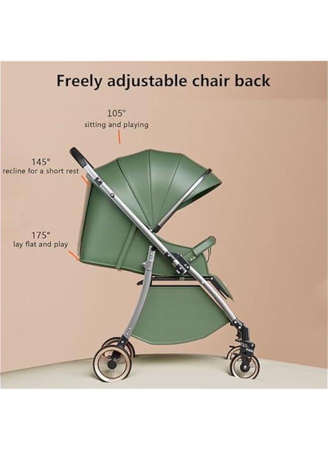 Gonice - Two-Way Foldable Baby Stroller, Convertible Portable Travel Stroller, One Hand Umbrella Stroller with 5-Point Harness,Extra Storage, Child Tray, Full-Size Toddler Stroller for Family Outings - Image 1