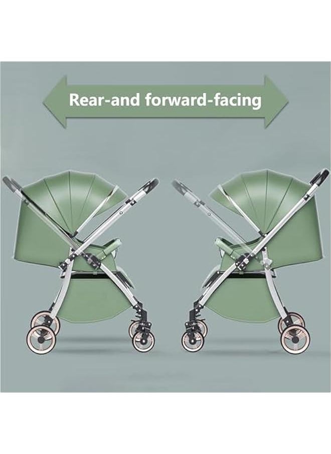 Gonice - Two-Way Foldable Baby Stroller, Convertible Portable Travel Stroller, One Hand Umbrella Stroller with 5-Point Harness,Extra Storage, Child Tray, Full-Size Toddler Stroller for Family Outings - Image 1