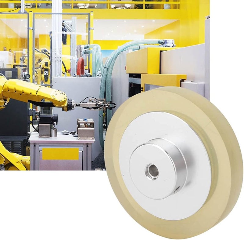 200 ملم عجلة ترميز أتمتة صناعية متر قياس مع مطاط مضاد للانزلاق وقوس من سبائك الألومنيوم - Image 3