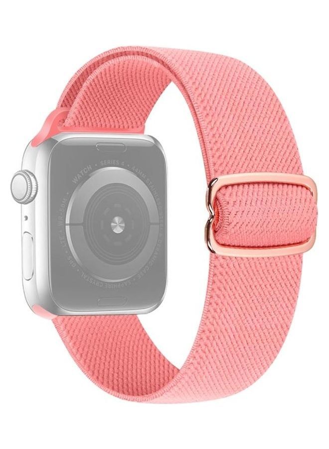 NIBEMINENT Ethnic Replacement Watchband for Apple Watch Series 1/2/3/4/5/6/7/SE 38/40/41mm Pink  - Image 1