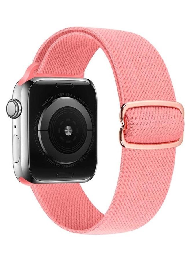 NIBEMINENT Ethnic Replacement Watchband for Apple Watch Series 1/2/3/4/5/6/7/SE 38/40/41mm Pink  - Image 2