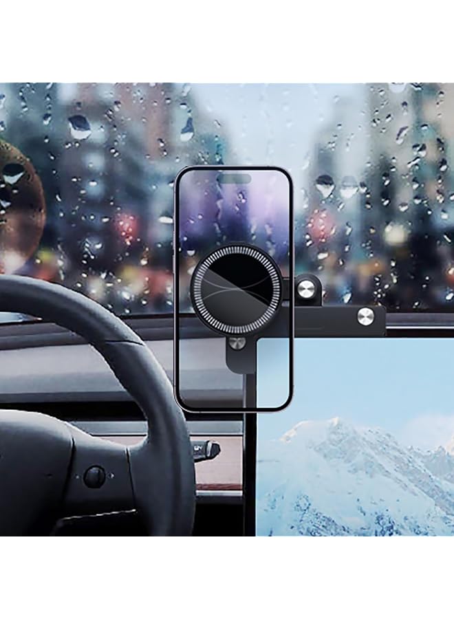 كاست ويف حامل هاتف لسيارات Tesla Model 3/Y/X/S، حامل هاتف مغناطيسي لـ Magsafe وجميع الهواتف، أقوى حامل هاتف مغناطيسي متوافق مع Iphone 15 14 13 Plus Pro Max والمزيد - Image 5