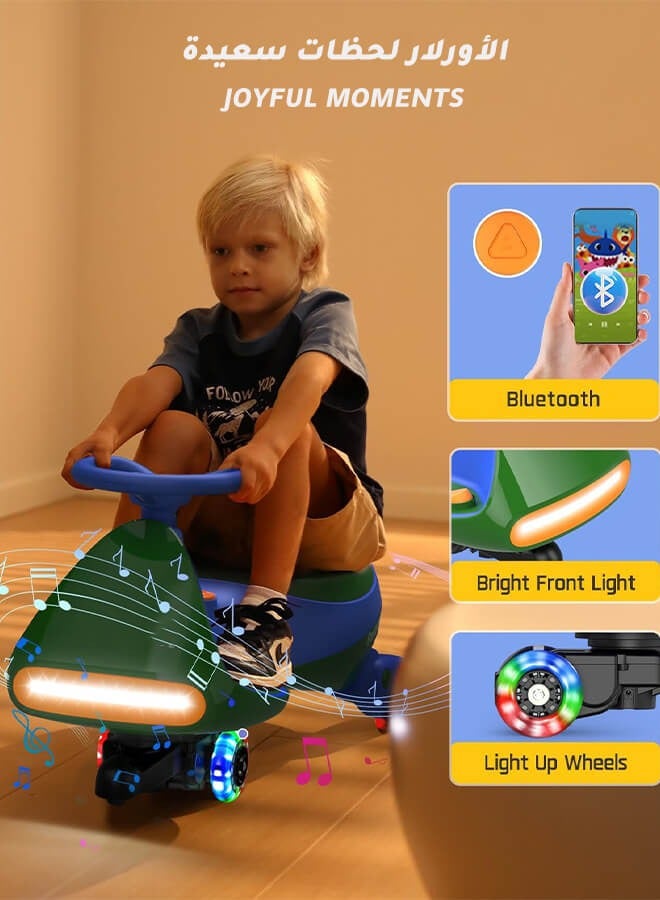 الأورلار سيارة كهربائية للأطفال 2 في 1، مزودة بعجلات مضيئة، موسيقى بلوتوث، بطارية 12 فولت، سرعتان، لعبة ركوب آمنة وممتعة، مثالية كهدية للأطفال - Image 3
