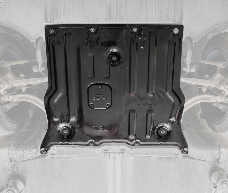 KEWISAUTO Front Skid Plate for Tesla Model 3 / Model Y, Splash Shield Cover Under Engine Guard Cover Chassis Guard Plates for Tesla Model 3 2017-2025 / Model Y 2020-2025 Accessories - Image 2