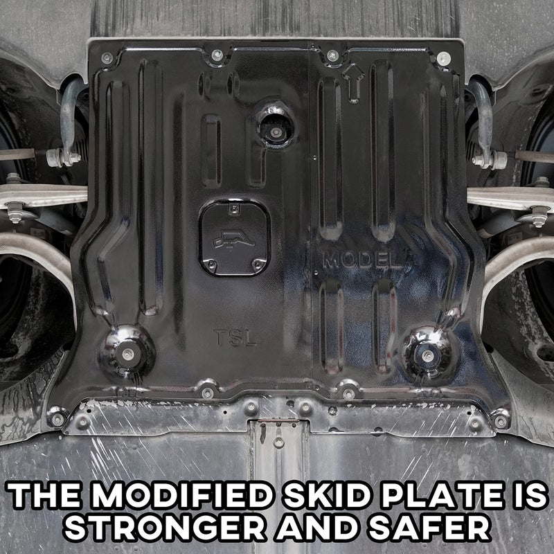 KEWISAUTO Front Skid Plate for Tesla Model 3 / Model Y, Splash Shield Cover Under Engine Guard Cover Chassis Guard Plates for Tesla Model 3 2017-2025 / Model Y 2020-2025 Accessories - Image 5