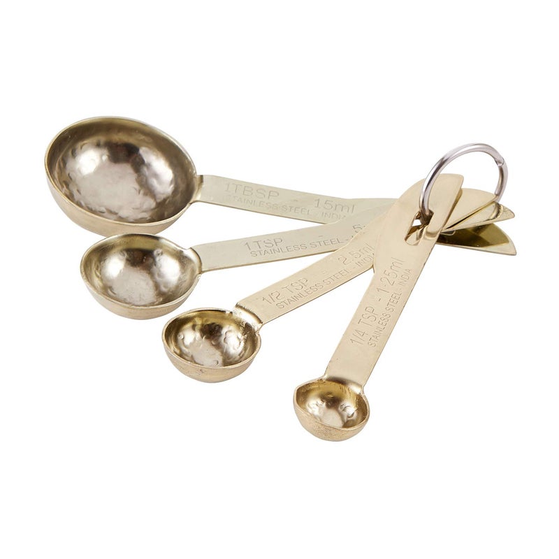 47th & Main Stainless Steel Measuring Spoon Set, 4-Piece, Gold - Image 4