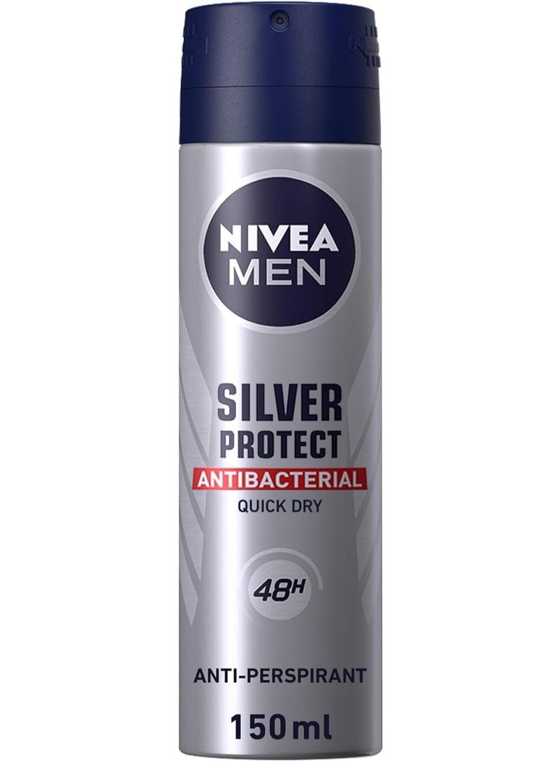 Nivea Silver Protect Antibacterial Quick Dar Anti Perspirant 150 ml