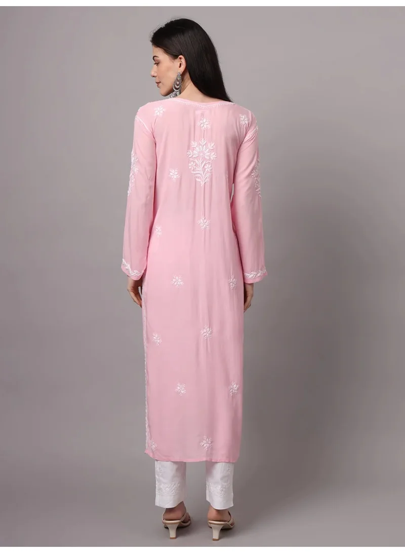 Alaya Hand Embroidered Chikankari Modal Kurta-AL4059