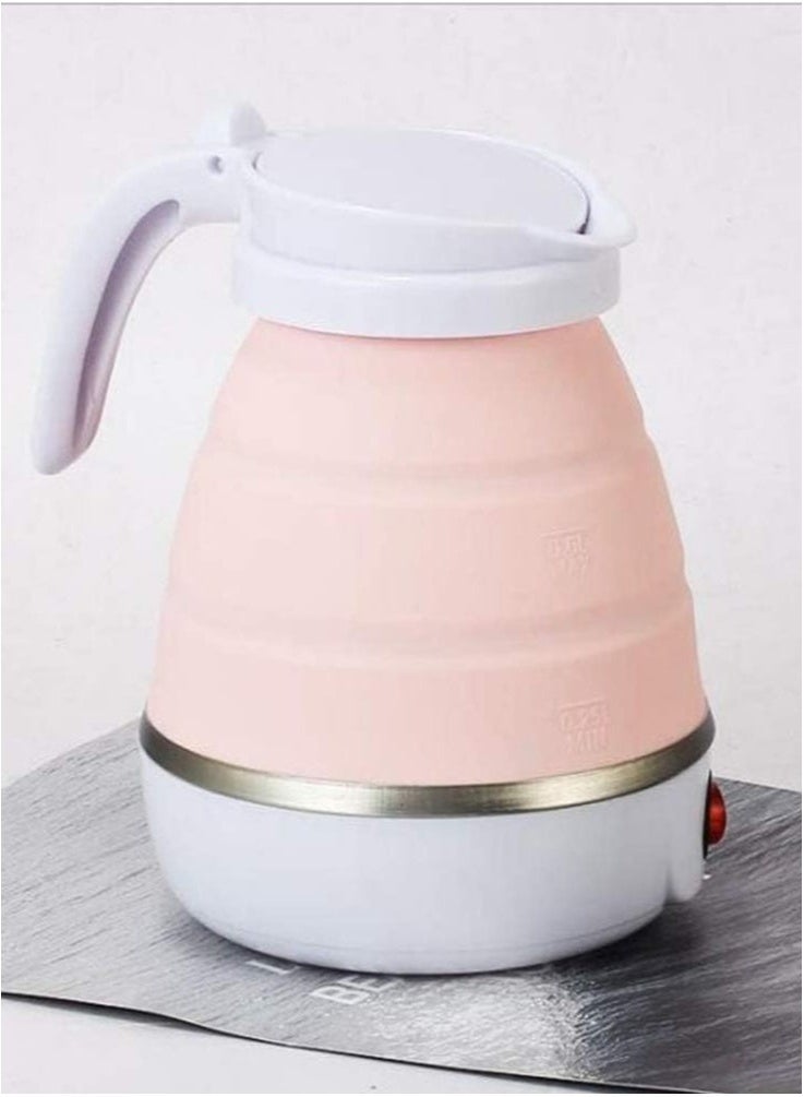 Denx Foldable Electric Kettle – Portable Collapsible Travel Kettle with Fast Boil, Dual Voltage 110-220V, Food Grade Silicone, Auto Shut-Off, Ideal for Outdoor, Office, Hotel & Home Use – White - Image 4