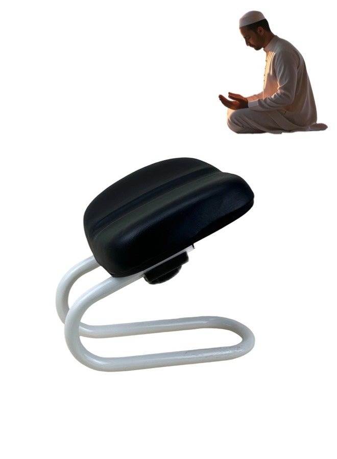 شيبشيب ​مقعد التأمل مع وسادة إسفنجية، كرسي الصلاة للسجود للمسلمين قابل لضبط الارتفاع - Image 1