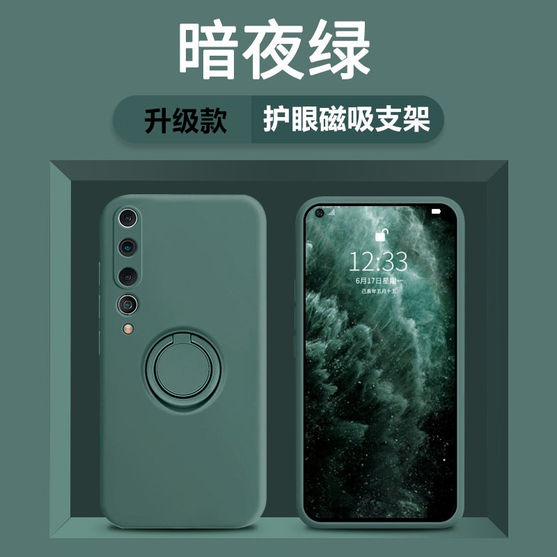 غطاء واقي، حماية باللون الأحمر من السقوط، سيليكون حامل قائم، مقاوم للصدمات لـ Redmi Note 10 بوظيفة حامل من السيليكون للمكتب للاستخدام الخارجي سهل التخزين - Image 1