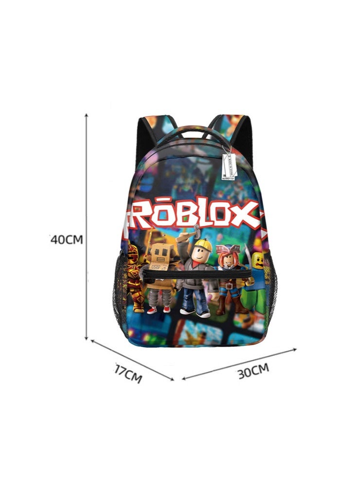 روبلوكس على ظهره الحقائب المدرسية للمراهقين وطلاب المدارس الابتدائية الرجال والنساء الترفيه الرياضة على الظهر - Image 3