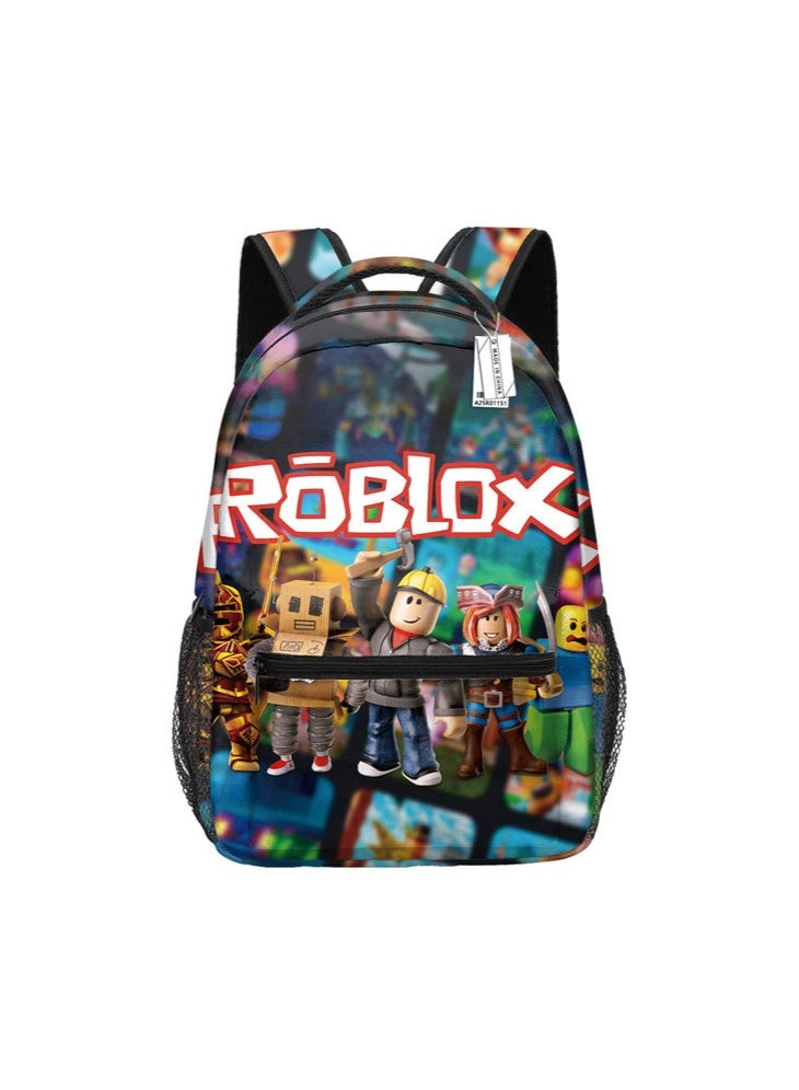 روبلوكس على ظهره الحقائب المدرسية للمراهقين وطلاب المدارس الابتدائية الرجال والنساء الترفيه الرياضة على الظهر - Image 1