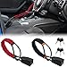 TaShow Car Steering Wheel Lock 2 Pack Anti Theft Car Device with Max 17 Locking Length Thickened Steel Wire and Fine Stitched Edges 3 Keys Included Easy to Store Fits Most Vehicles SUVs - Image 2