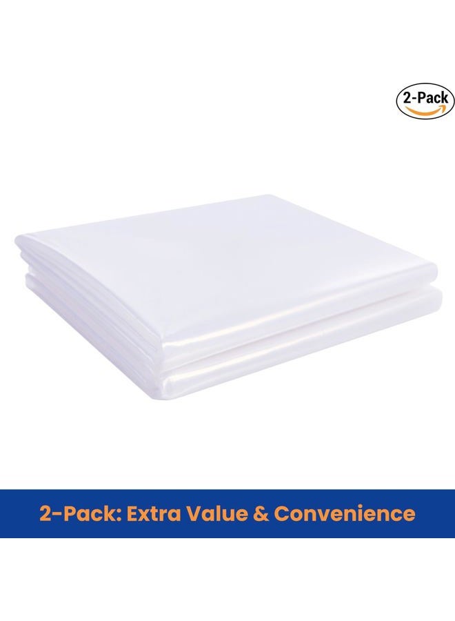 VICMORE 2 Pack Full/Twin Mattress Storage Bags 54-Inch by 100-Inch Mattress Bags for Disposal Twin Mattress Plastic Covers for Moving - Image 2
