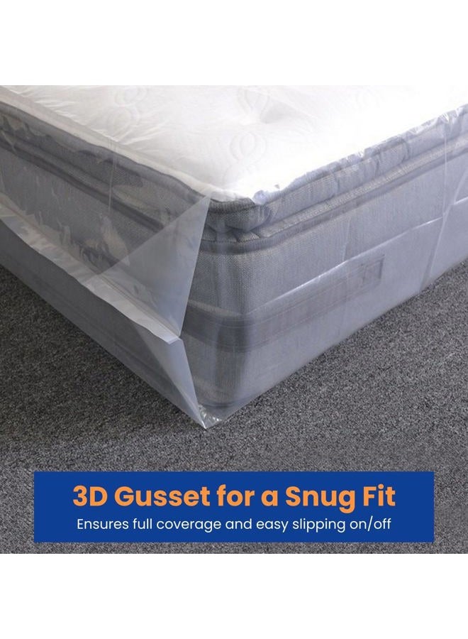 VICMORE 2 Pack Full/Twin Mattress Storage Bags 54-Inch by 100-Inch Mattress Bags for Disposal Twin Mattress Plastic Covers for Moving - Image 5
