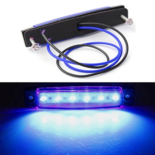 Shangyuan Marine Strip Lights, 6 LED Utility Strips, White Courtesy Light, 12V Interior Boat Lights, Blue, 6PCS - Image 5
