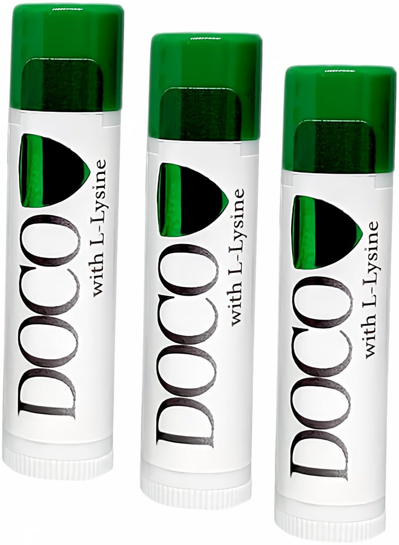 DocoShield Lip Balm w/Docosanol and Lysine (3-Pack) - Image 1
