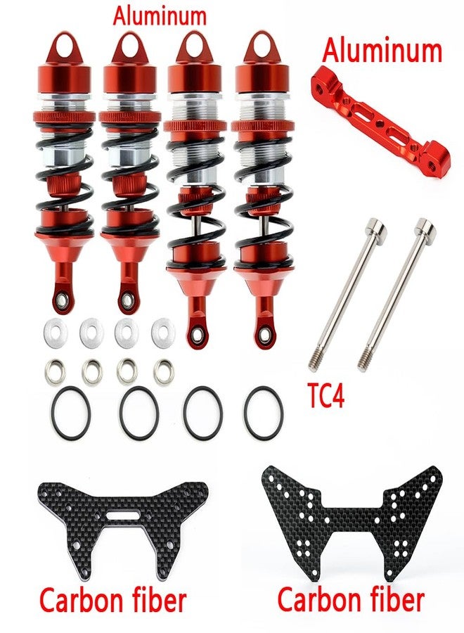 MOSHNOLY مجموعة ممتص الصدمات وبرج الصدمات من ألياف الكربون لـ ARRMA 1/8 Typhon 6S BLX 4WD، مصممة للسرعة القصوى، ممتصات صدمات أمامية وخلفية، 88mm/98mm ممتص قابل للتعديل #ARA330627، ARA330628 - Image 2