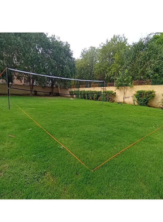 FunBadmenton Portable Badminton Court Outdoor | Temporary Portable Readymade Badminton Court with Rope Boundary Line - Image 1
