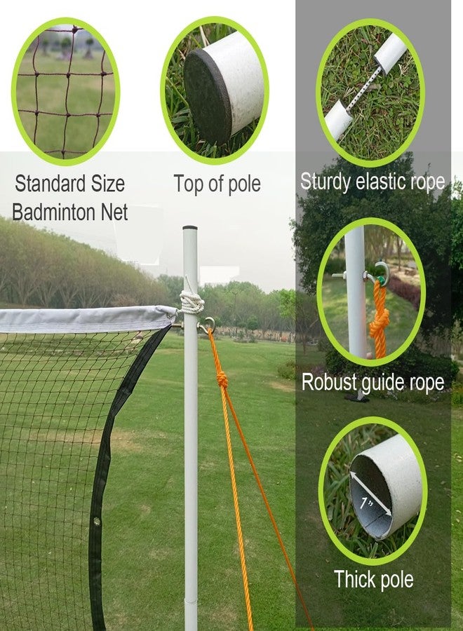 FunBadmenton Portable Badminton Court Outdoor | Temporary Portable Readymade Badminton Court with Rope Boundary Line - Image 3