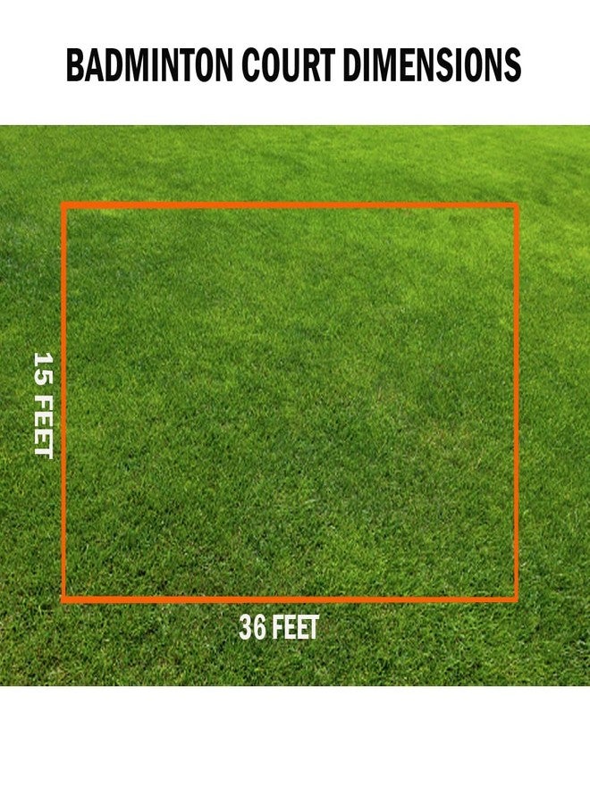 FunBadmenton Portable Badminton Court Outdoor | Temporary Portable Readymade Badminton Court with Rope Boundary Line - Image 5
