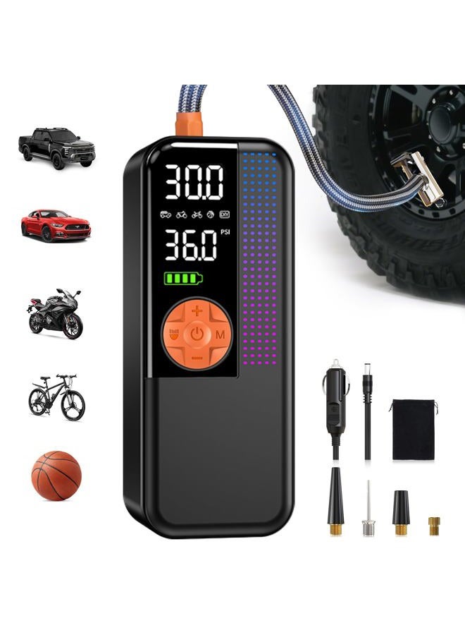 WEOLULI Tire Inflator Portable Air Compressor - Air Pump For Car Tires with Digital Pressure Gauge - Image 1