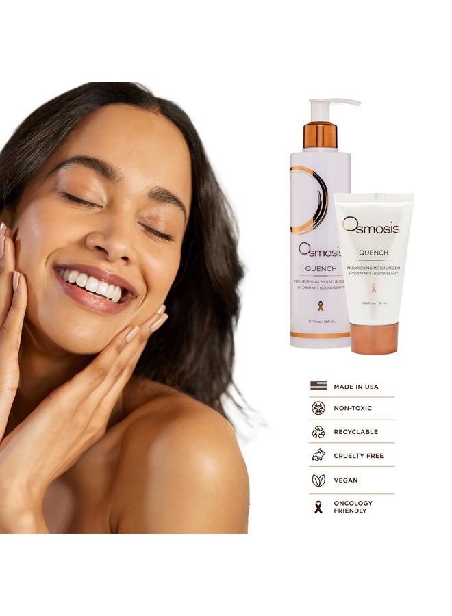 Osmosis QUENCH Daily Hydrating Facial Moisturizer Face Lotion with Jojoba Oil, Shea Butter, and Hyaluronic Acid, For Dry To Normal Skin, 1.69 Fl Oz - Image 5