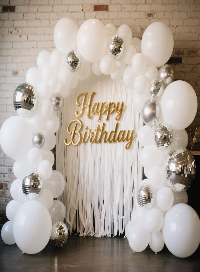 K.E.J. White Balloon,145pcs Premium Latex White Balloons Arch Kit Different Sizes 18 12 10 5 Inch,Balloon Garland Arch for Birthday Party Baby Bridal Shower Wedding Graduation Anniversary Decoration - Image 3
