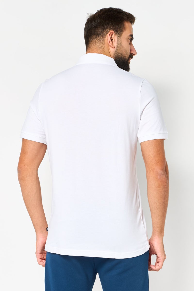 PUMA قميص بولو رياضي للرجال بأكمام قصيرة مناسب للخارج، أبيض - Image 4