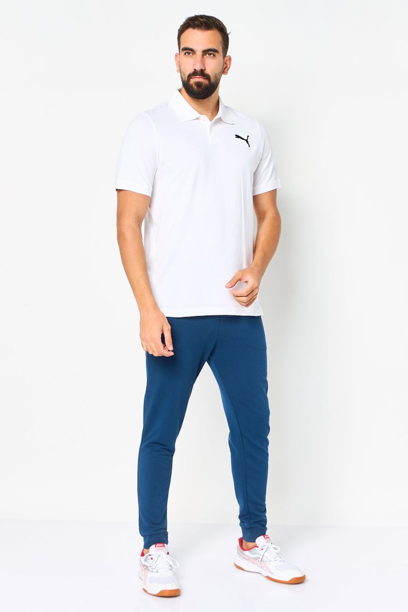 PUMA قميص بولو رياضي للرجال بأكمام قصيرة مناسب للخارج، أبيض - Image 3