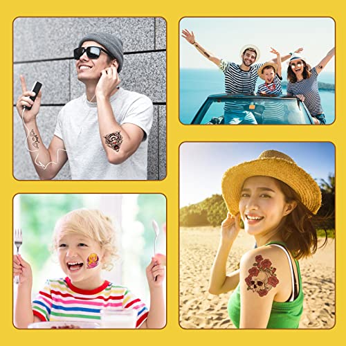 MECOLOUR Printable Temporary Tattoo Paper for Laser/Inkjet Printer - 8.5"X11"-20 sets DIY Personalized Image Transfer Sheet for skin - Image 5